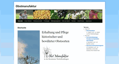 Desktop Screenshot of obstmanufaktur.com